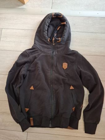 Naketano Pullover Kapuze schwarz Grösse M gebraucht