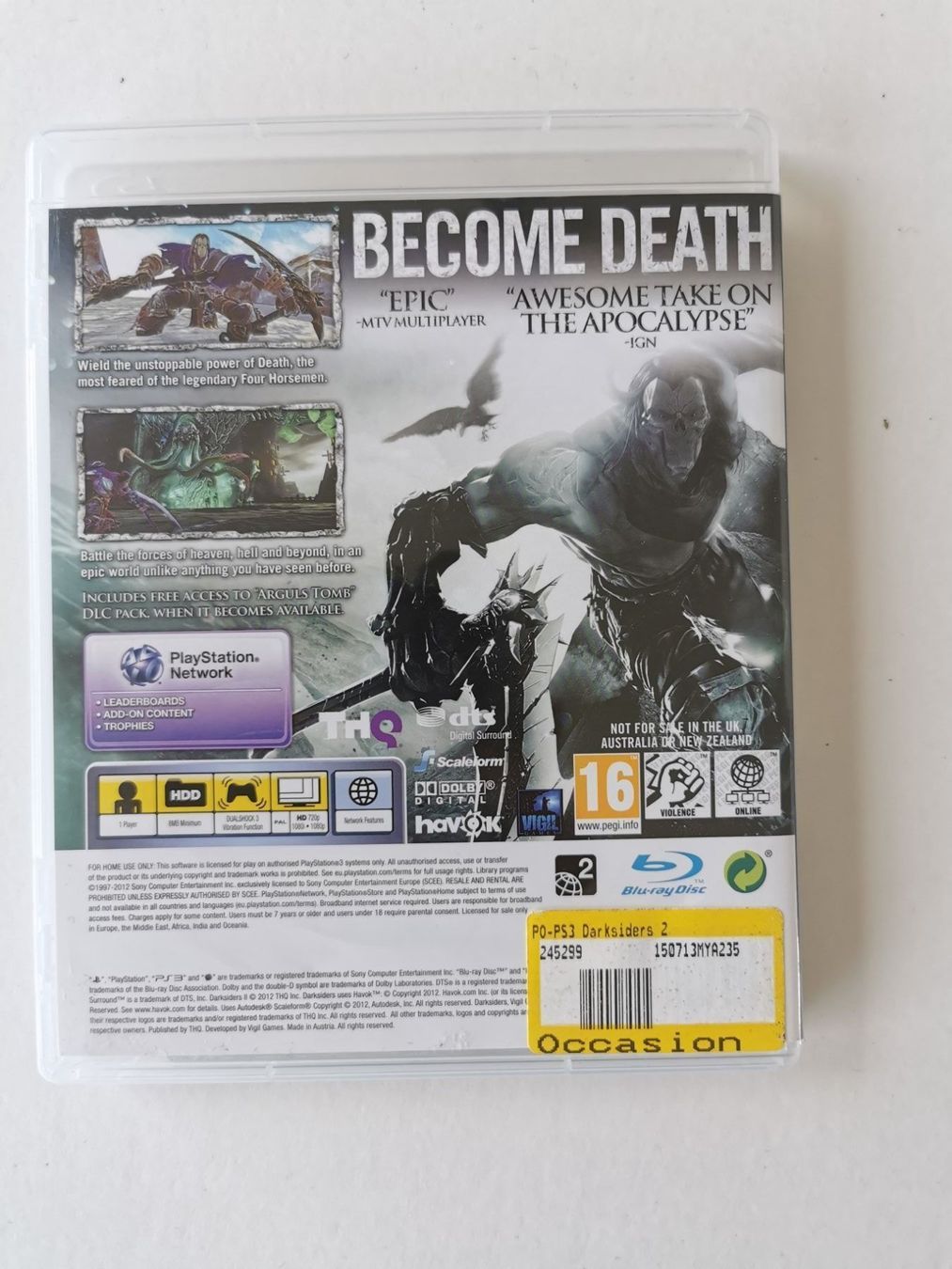 Giochi: Ps 3 - Darksiders 2 – Usato da Lenzburg venduto da eyworld 2