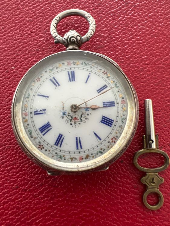 Antike Taschenuhr echt Silber 38 mm | Kaufen auf Ricardo
