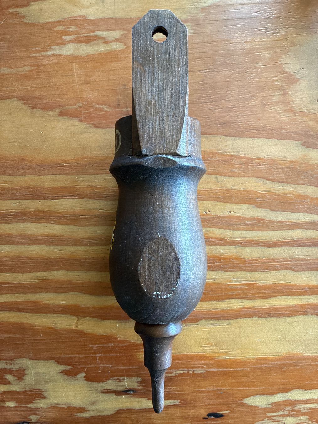 Alle Dekorationen: Antikes Holzobjekt, handbemalt mit Blumenmuster, Unikat – Gebraucht aus Ebnat-Kappel von ponyhales 2