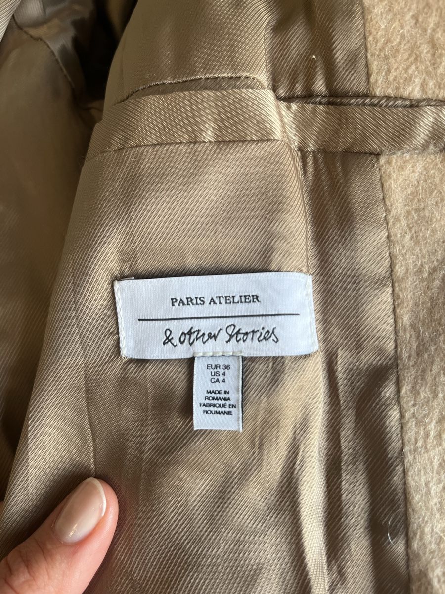 Cappotti: & Other Stories Wool Blend Belted Coat, Size 36, Camel – Usato da Nyon venduto da Jpraams 2