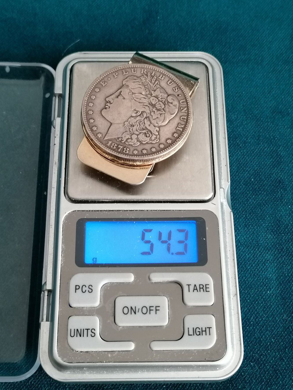 Tutti le monete: Geldklammer mit Silber Dollar – Usato da Basel venduto da vintagecollector 3