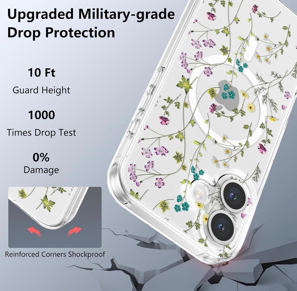Apple Cover & Protezioni schermo: iPhone 16 silicone MagSafe Hülle - Blumen neu – Nuovo e nell'imballaggio originale da Frauenfeld venduto da Vanityroom 3