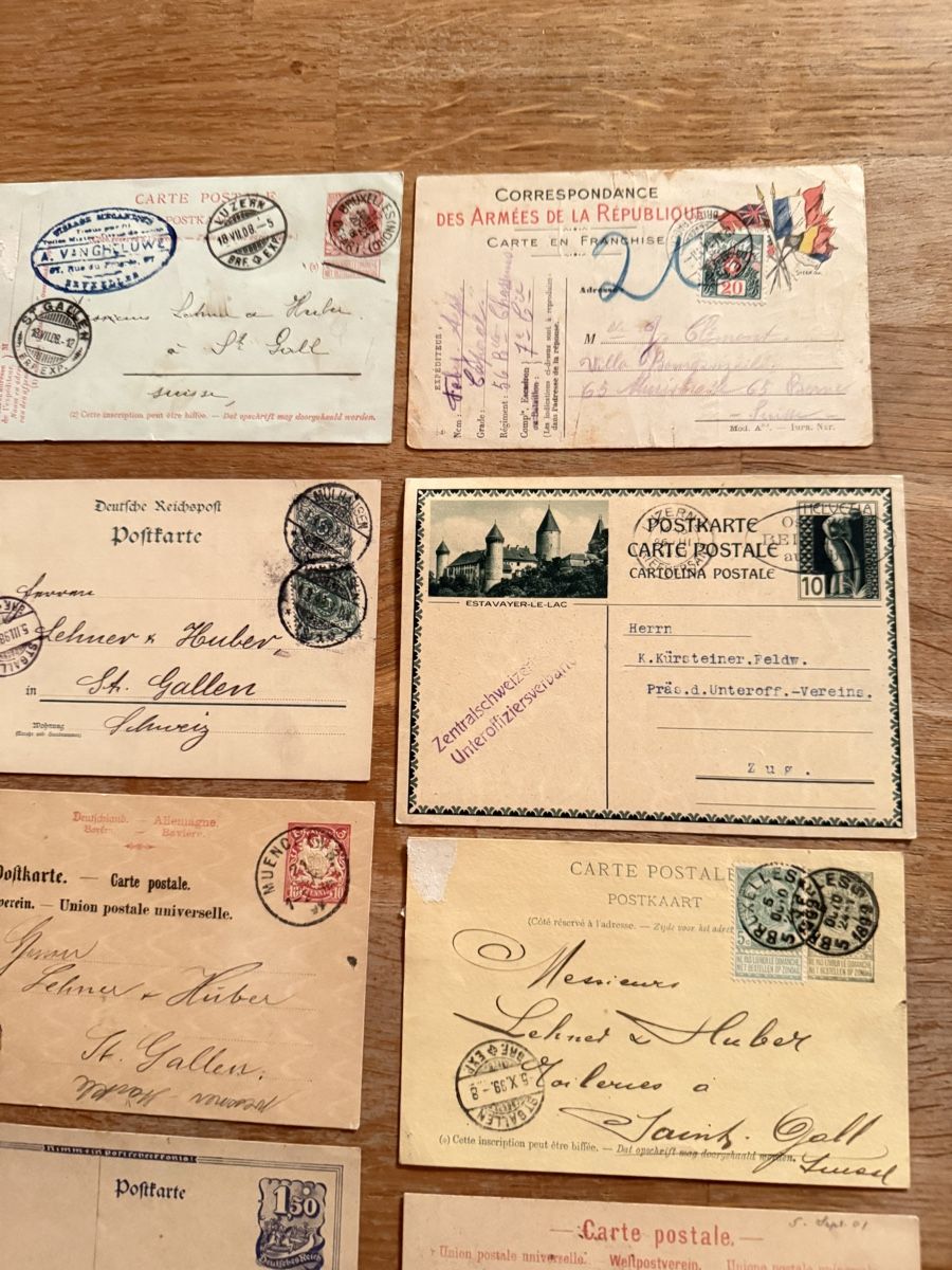 Ansichtskarten: Konvolut Ansichtskarten Postkarten  Stempeln – Gebraucht aus Goldach von Donpancho 2