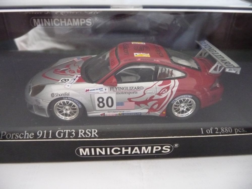 1/43 Porsche 911 GT3 RSR White Lightning Racing Le Mans 24 Hrs 2005 #90
