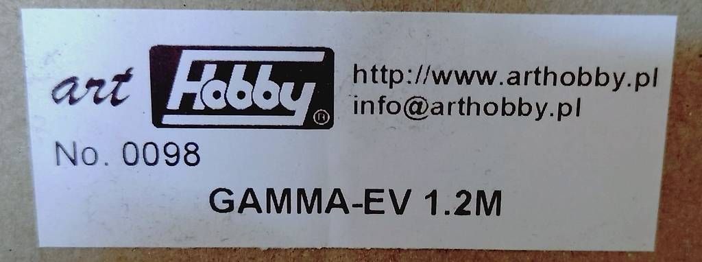 RC Modellbau: Art Hobby GAMMA-EV 1.2M – Neu und originalverpackt aus Grüningen von Stargazer