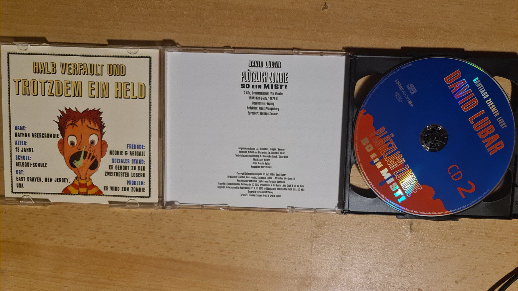 CD: David Lubar - Plötzlich Zombie So ein Mist! 2CDs Top! – Usato da Dintikon venduto da Vexi 2