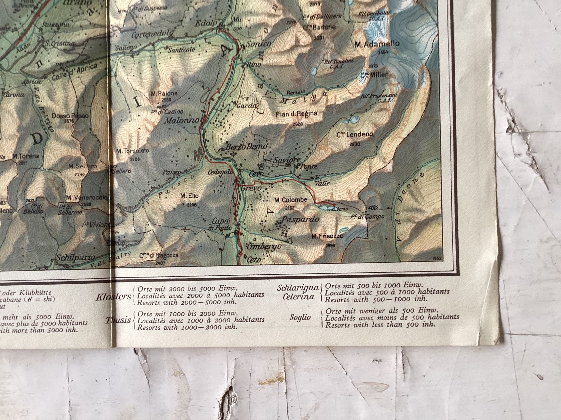 Cartine & Atlanti: Alte Reisekarte Graubünden – Usato da Eglisau venduto da mar_5rn2 3