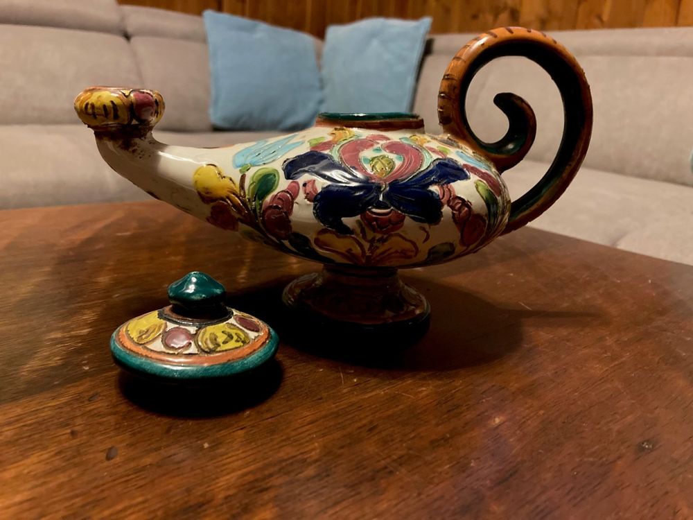 Lampada Vintage Aladdin Magic Genie Per Casa, Feste, Matrimoni, Decorazione E Regalo, Classica Lampada Araba In Lega Di Zinco (oro E Rosso