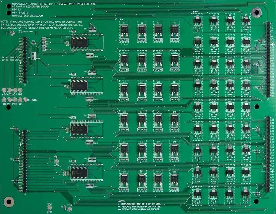 Flipperkästen: Lampentreiberplatine / Lamp Driver Board Bally Flipper – Neu und originalverpackt aus Wil von meinflipper