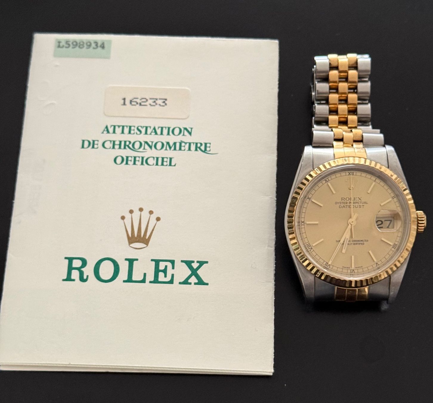 Rolex Orologi: Rolex Oyster Perpetual Datejust 16233 – Usato da Heimberg venduto da Barb5705 5