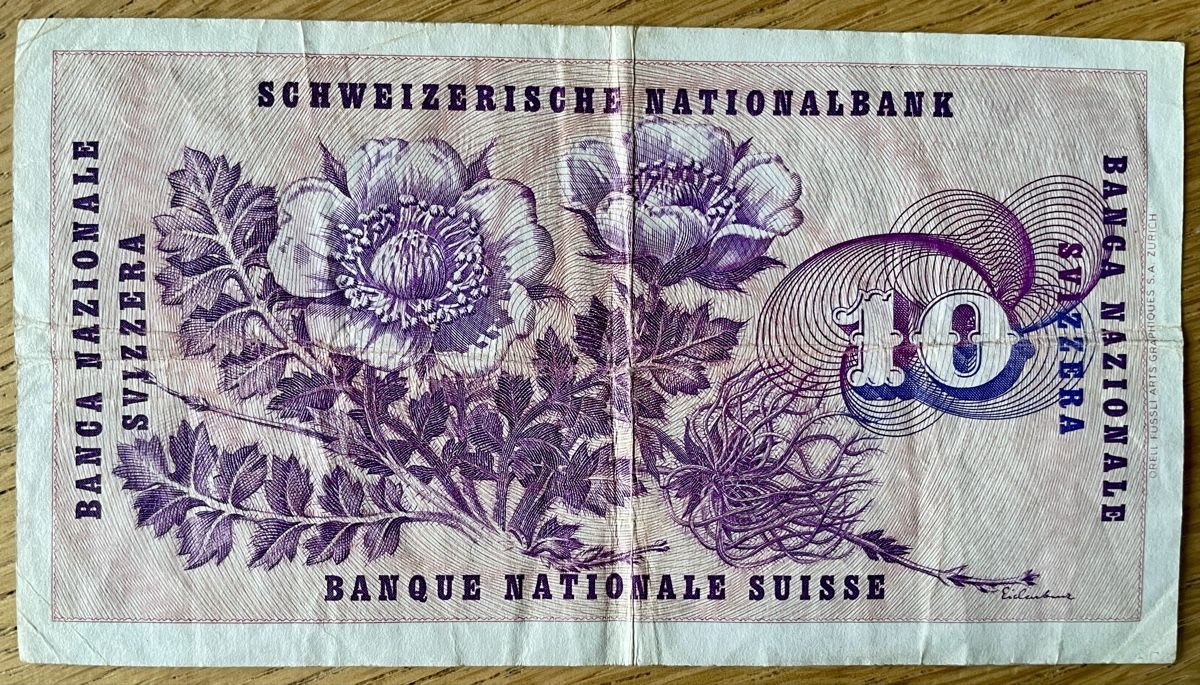 Banconote: Schweizer Banknoten fünfte Serie – Usato da Winterthur venduto da Susiundreini 7