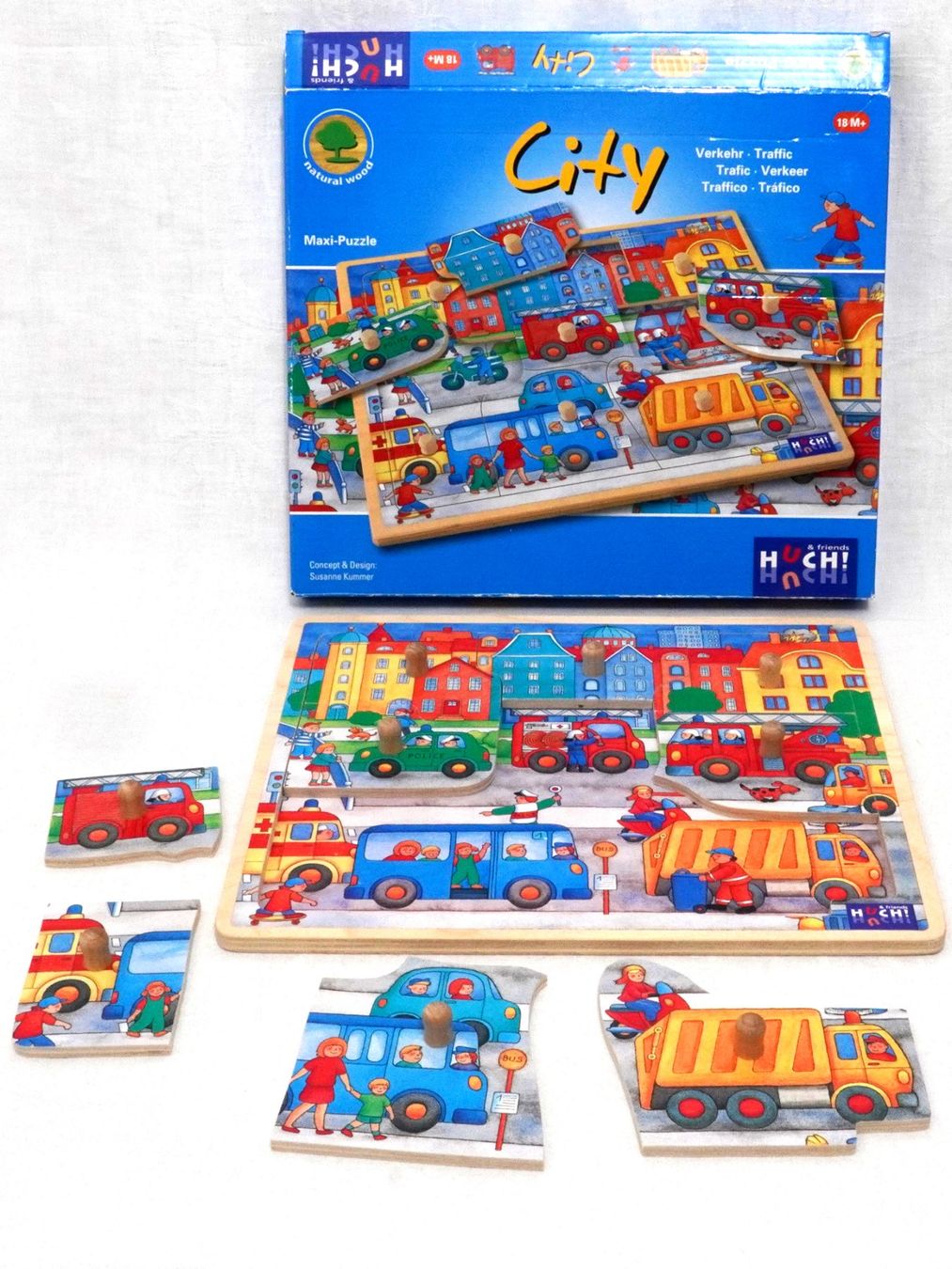 Puzzle: Maxi-Puzzle City aus Holz - Huch – Usato da St. Gallen venduto da fabreto 1