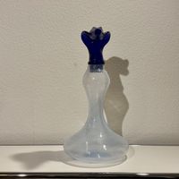 MuranoGlasDekanter mit blauem CobraVerschluss, Unikat!