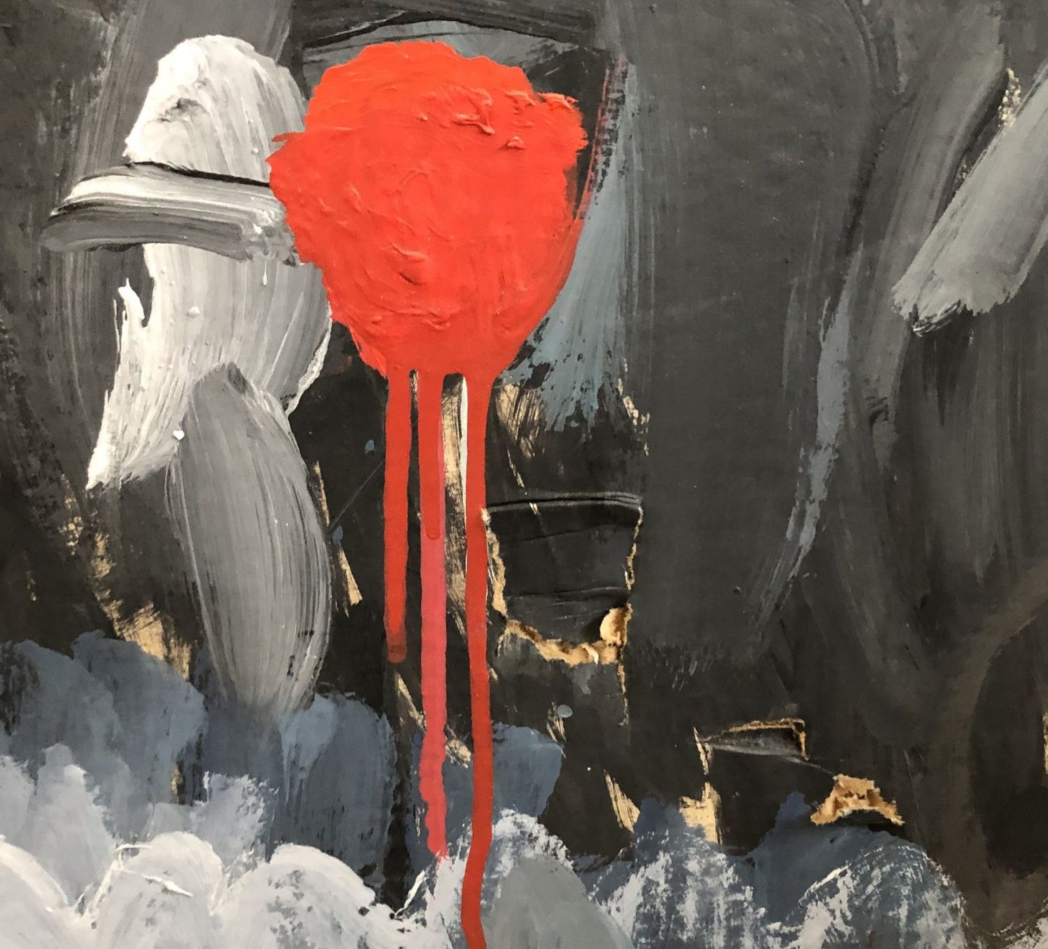Dipinti: Philipp Trautmann (1960-2008) - Acrylgemälde - "Der Maler" – Usato da Schaffhausen venduto da durruti 4