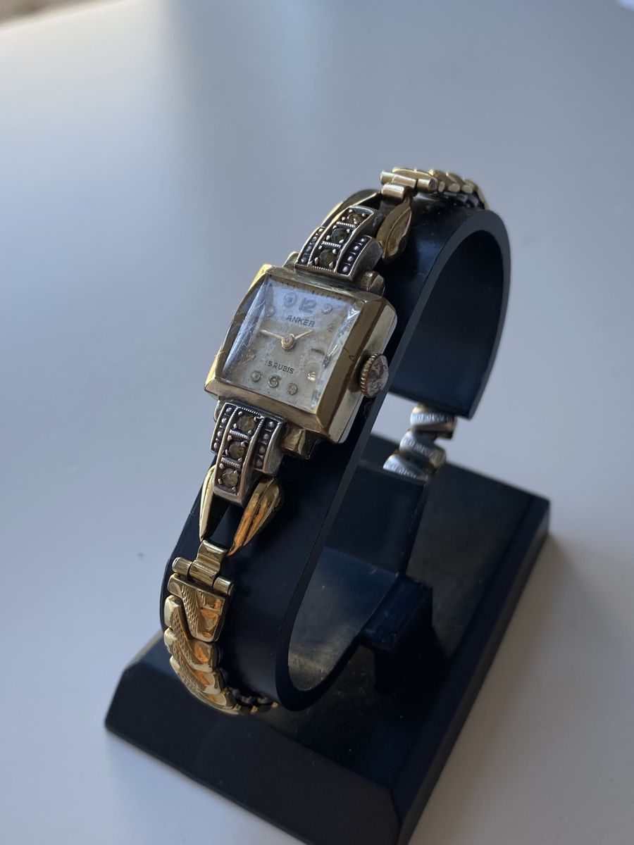Orologi: Anker 15 Rubis Goldene Damen Uhr – Difettoso da Givisiez venduto da dor_xb9k