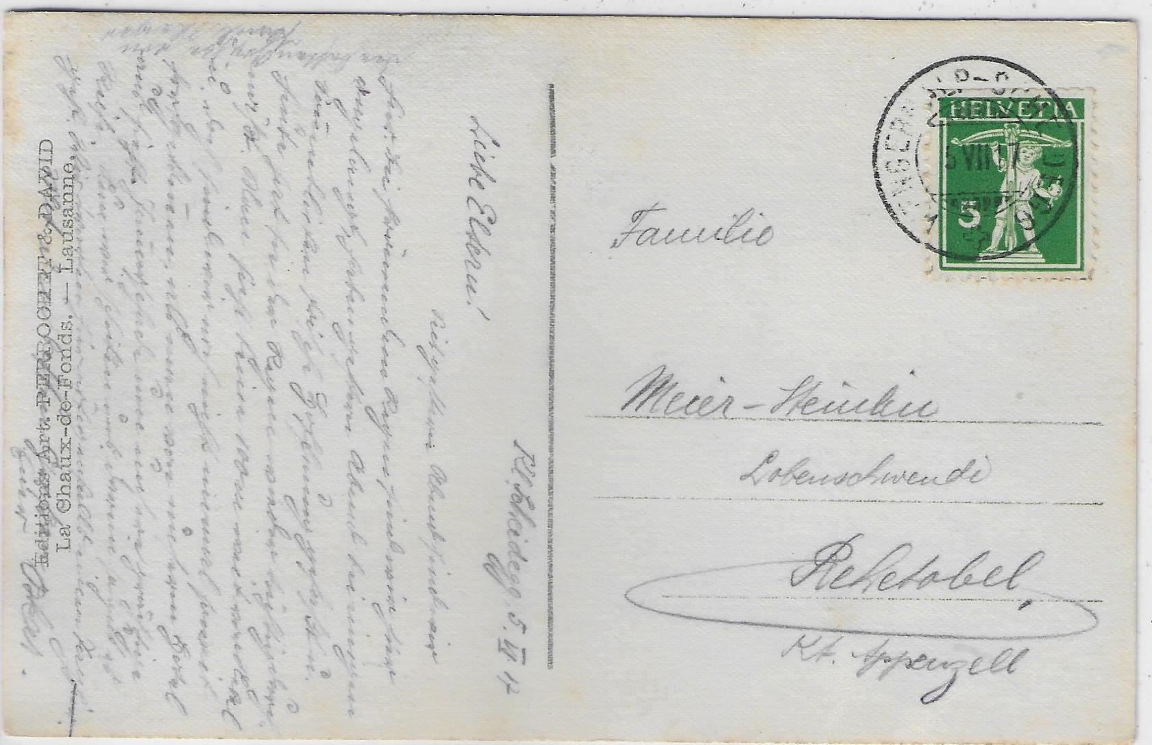 Cartoline postali: Männlichen - Eiger, Mönch & Jungfrau – Usato da Ettingen venduto da Kartenplanet 1