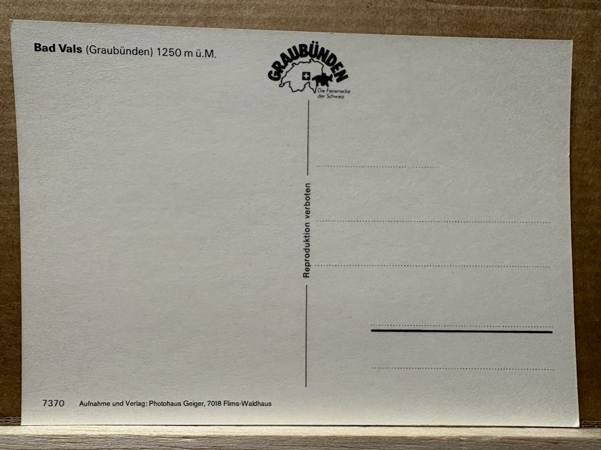 Cartoline postali: AK von Bad Vals – Usato da Rümlang venduto da Kartenpost1 1