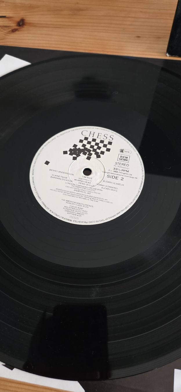 Schallplatten: CHESS - 1984 Vg,Vg – Gebraucht aus Yvonand von RF-VINYL 4