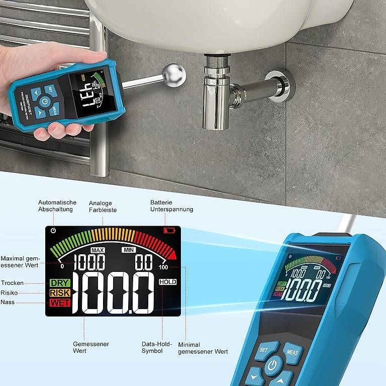 Misurare: Feuchtigkeitsmessgerät, DURFICST mit Farb-LCD – Nuovo (secondo la descrizione) da Kreuzlingen venduto da Best-Deal-Oase 3