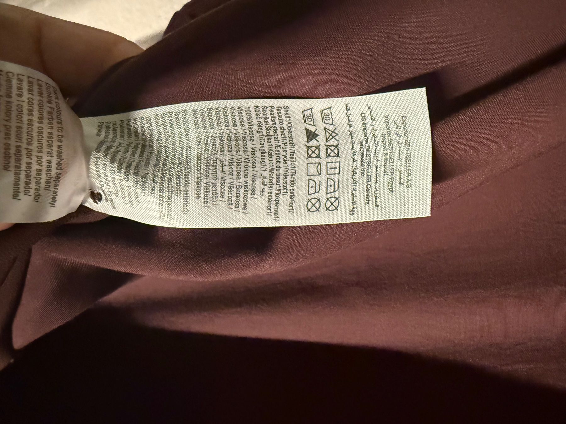 Mamalicious Camicette: Elegante Bluse oder Kleid in bordeaux – Usato da Winkel venduto da gatta 3