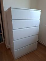 Ikea Malm Kommode mit 5 Schubladen, weiß