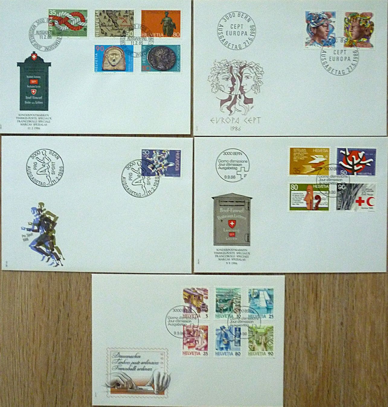Tutti i francobolli: Über 100 FDC mit Sonder- und Dauermarken 1981-1996 – Nuovo (secondo la descrizione) da Frauenfeld venduto da ottoleo 3