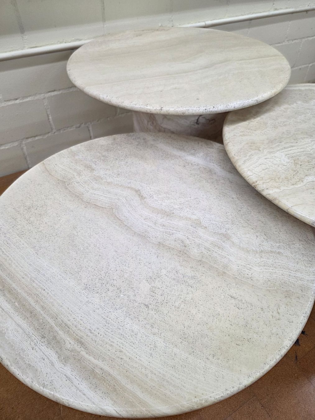 Tavoli: Designer Couchtisch Set aus Travertin  – Usato da Lichtensteig venduto da Usedinstorecom 3