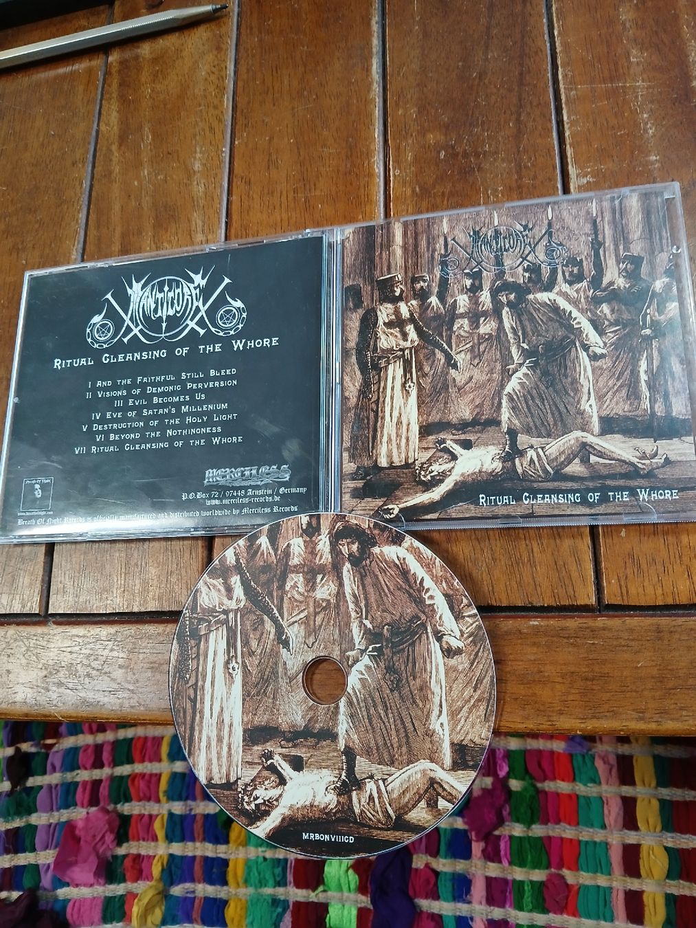 CD: manticore- Ritual... – Usato da St-Cergue venduto da VeganWarrior