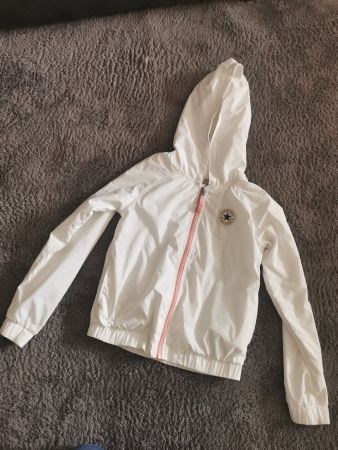Converse Regenjacke Mädchen Gr. 140 - 152 weiss