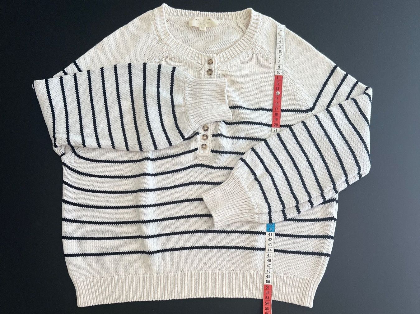 Sezane Maglioni & Felpe: Sézane · Pull Léontine · Ecru / Marine – Nuovo e nell'imballaggio originale da Crissier venduto da ChamoNova 1