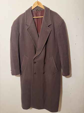 Edler Schurwoll-Mantel mit Kaschmir - Grösse 50