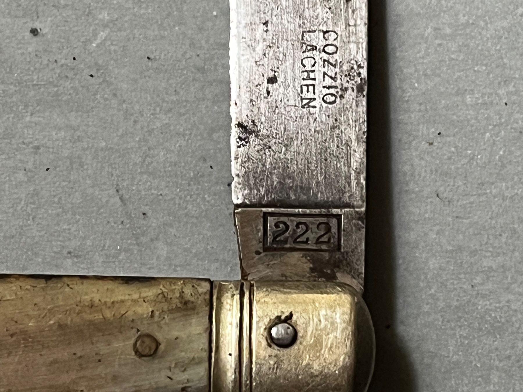 Coltelli tascabile: Altes Sackesser Cozzio/Lachen 100 mm – Usato da Zürich venduto da FV.vintage 3