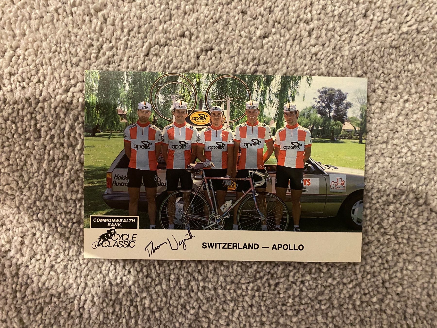 Autografi: Autogramm Radsport Commonwealth Switzerland Apollo – Usato da Mörel venduto da tim_w9py