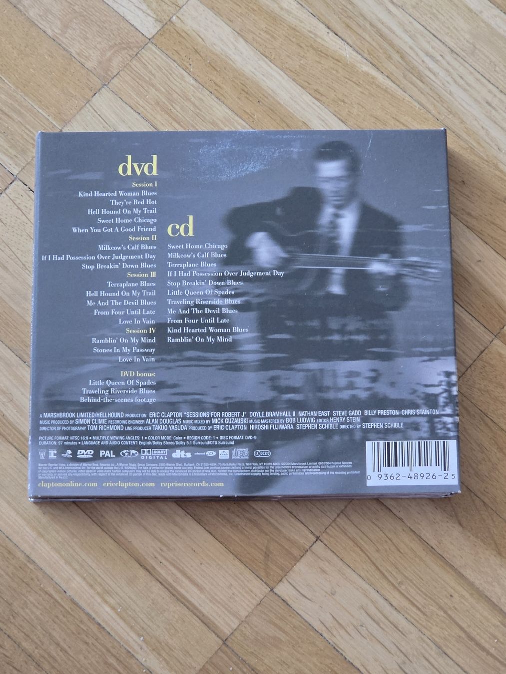 CD: DVD+CD: Eric Clapton Sessions for Robert J – Usato da Aesch BL venduto da immon 1