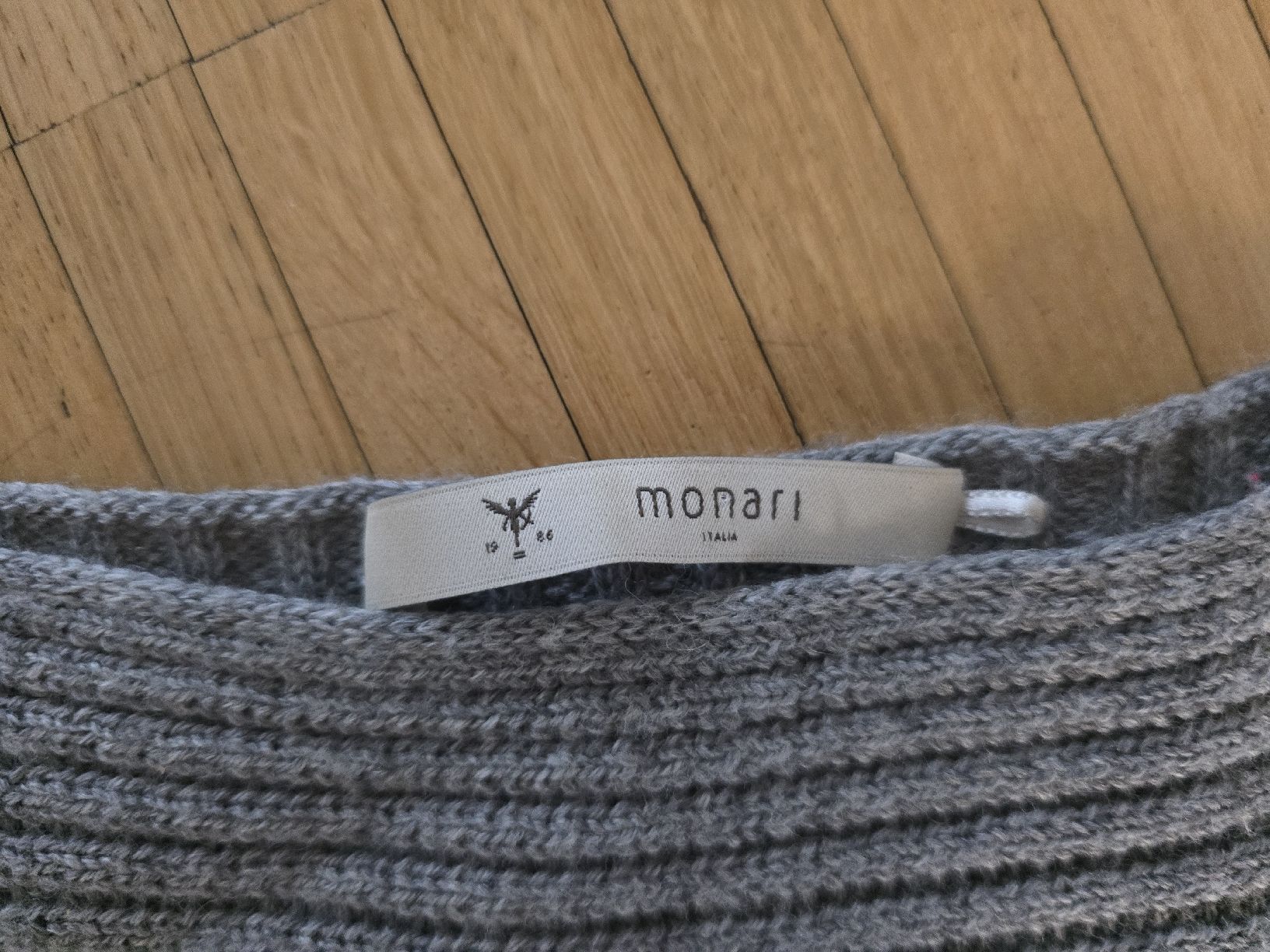 Monari Pullover & Sweatshirts: Grauer/Rosa Monari Strickpullover kuschelig warm – Gebraucht aus Laufenburg von may_r2st 1