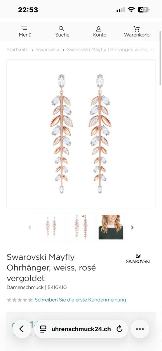 Swarovski Orecchini pendenti & Orecchini a lobo: Swarovski Set Mayfly – Nuovo (secondo la descrizione) da Bremgarten AG venduto da mix_rsl7 1