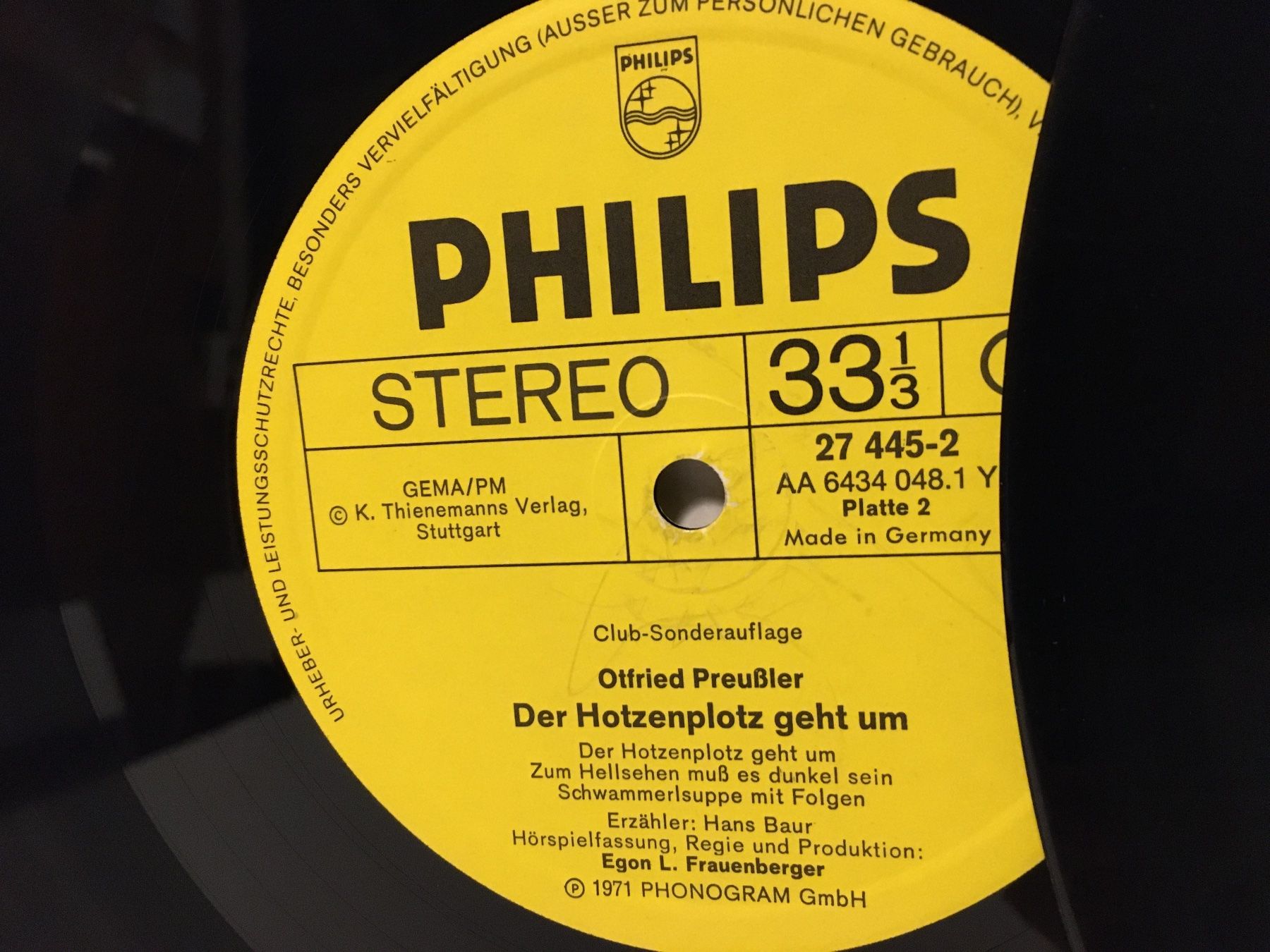 Schallplatten: Schallplatte - Der Hotzenplotz geht um - Otfried Preussler – Gebraucht aus Andwil SG von Rainboli 5