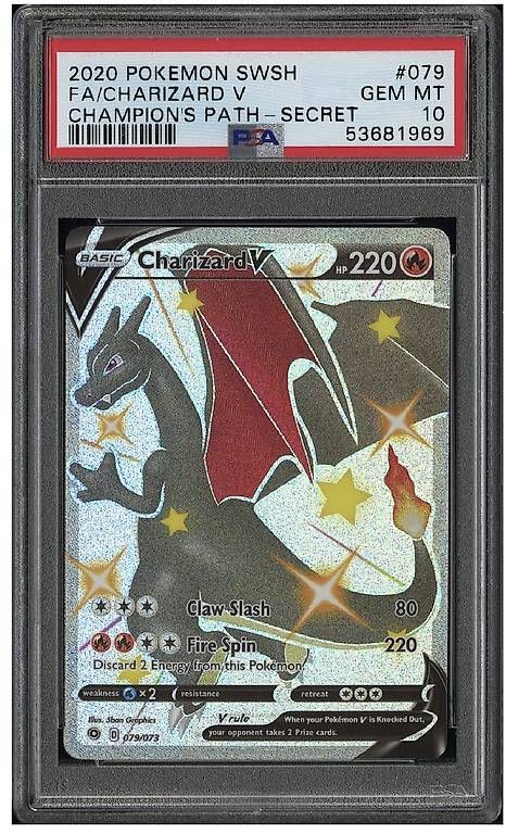 Cartes à collectionner: Pokémon CHARIZARD CHAMPION'S PATH V 079 PSA10  – D'occasion à Bäretswil par Sal_80