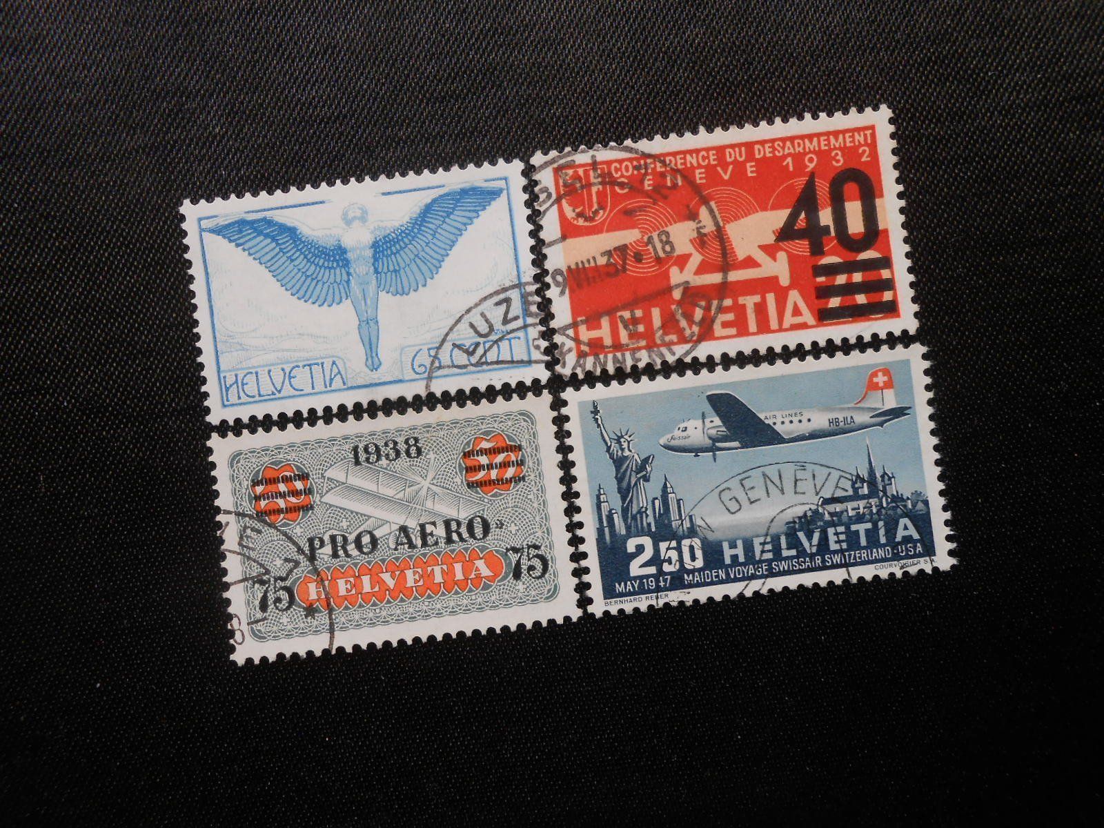 Tutti i francobolli: CH Z Flugpost 1936 - Z CHF 91.50 – Usato da Hallwil venduto da pkaiser44