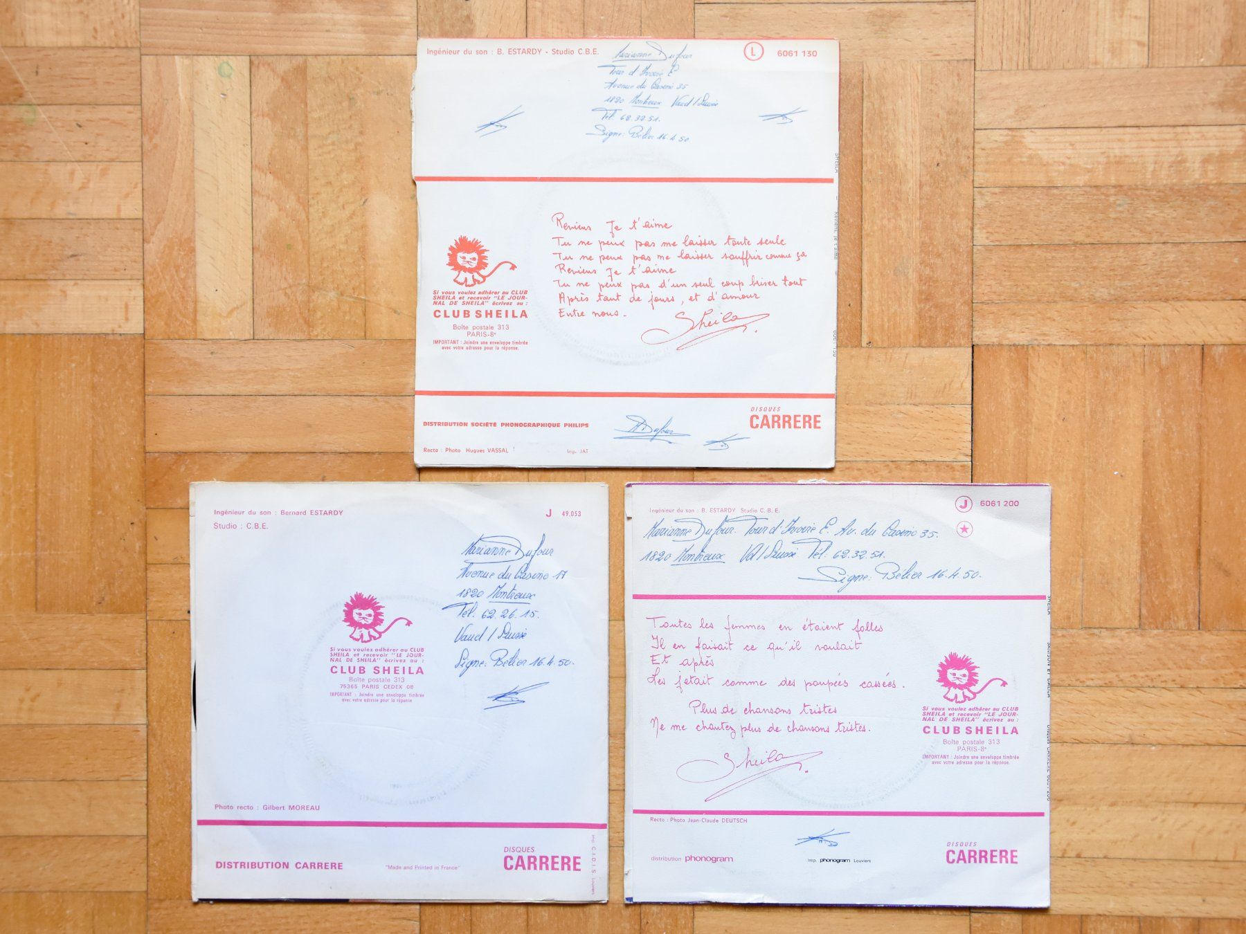 Autographes: Sheila - Lot Disques dédicacés – D'occasion à Belmont-sur-Yverdon par ag97 1