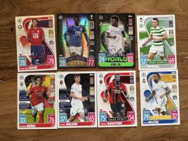 Topps Match Attax Sammelkarten Set 8 Stück neuwertig