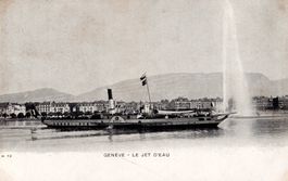 AIGLE Raddampfer vor Genève AK 1905
