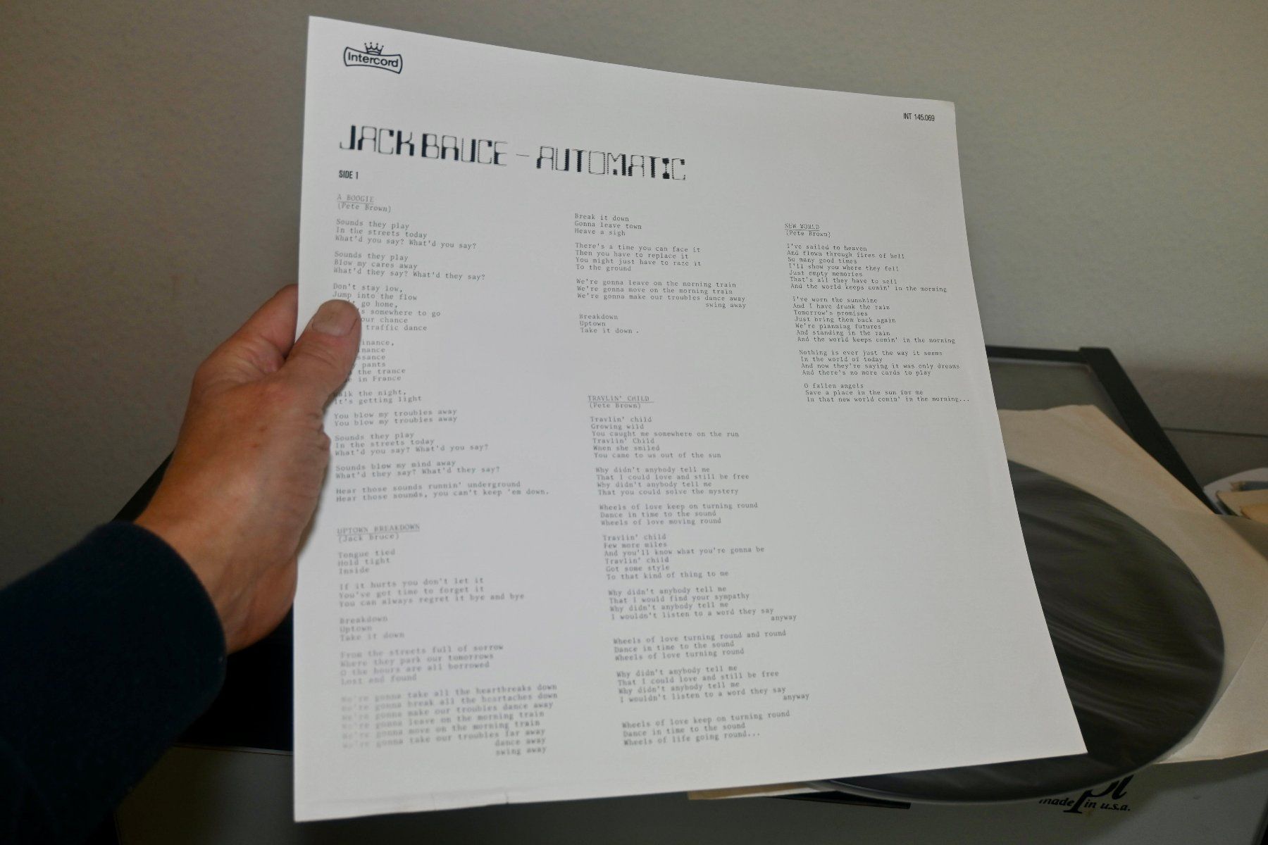 Dischi in vinile: Jack Bruce – Automatic GERMANY LP 1983 m/OIS – Usato da Pfaffhausen venduto da mono_rec 6