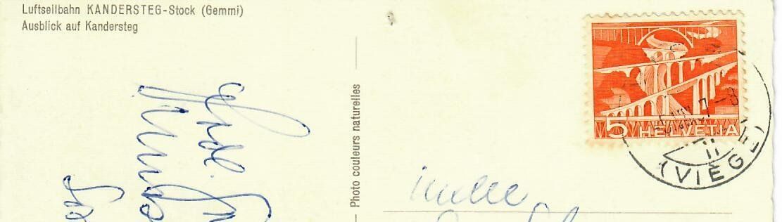 Cartoline postali: Luftseilbahn Kandersteg - Stock – Usato da Hochdorf venduto da Ziegel-16 1