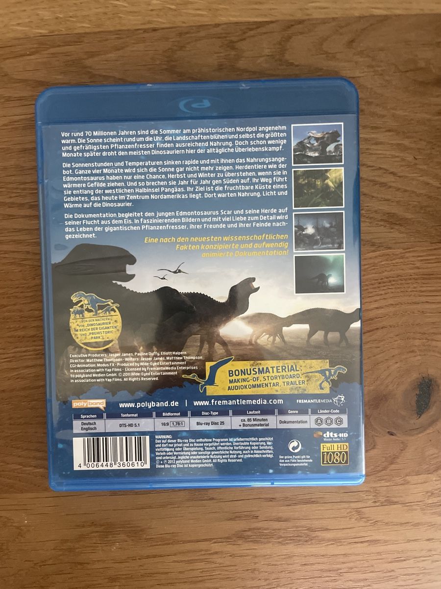 Tutti i DVDs: Die Reise der Dinosaurier BluRay – Usato da Hagendorn venduto da masterchieff 1