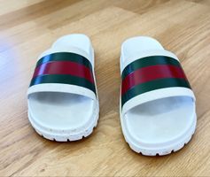 Gucci Schlappen Badeschuhe Weiss Grösse 44