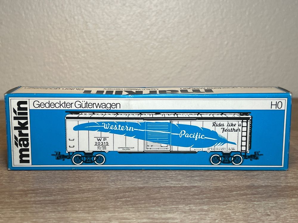 Märklin 4571 Gedeckter Güterwagen Western Pacific H0 OVP (1) | Kaufen ...