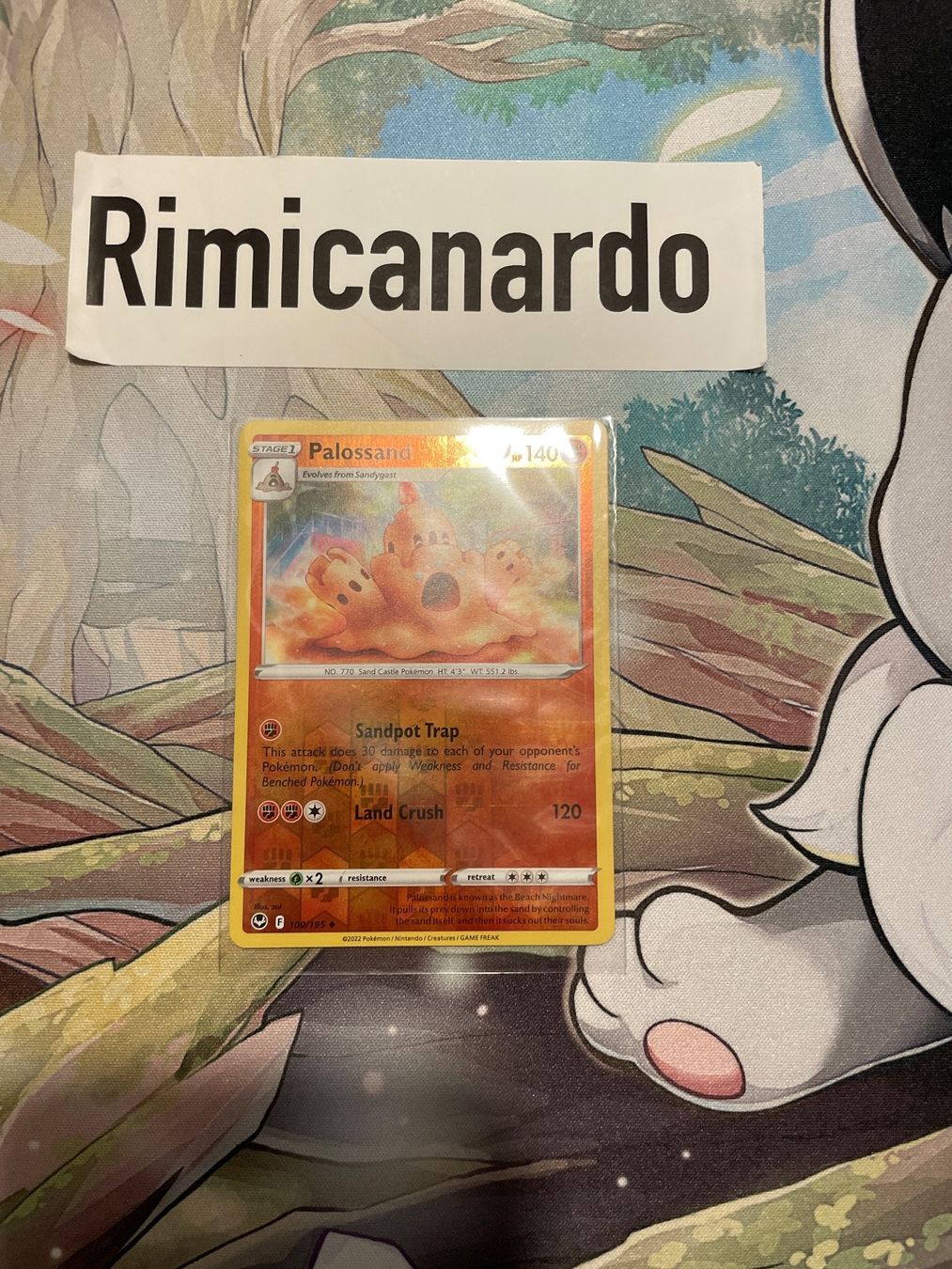 Pokémon Carte collezionabili: 100/195 Palossand reverse holo EN Silver Tempest 2022 – Usato da Niederweningen venduto da rimicanardo