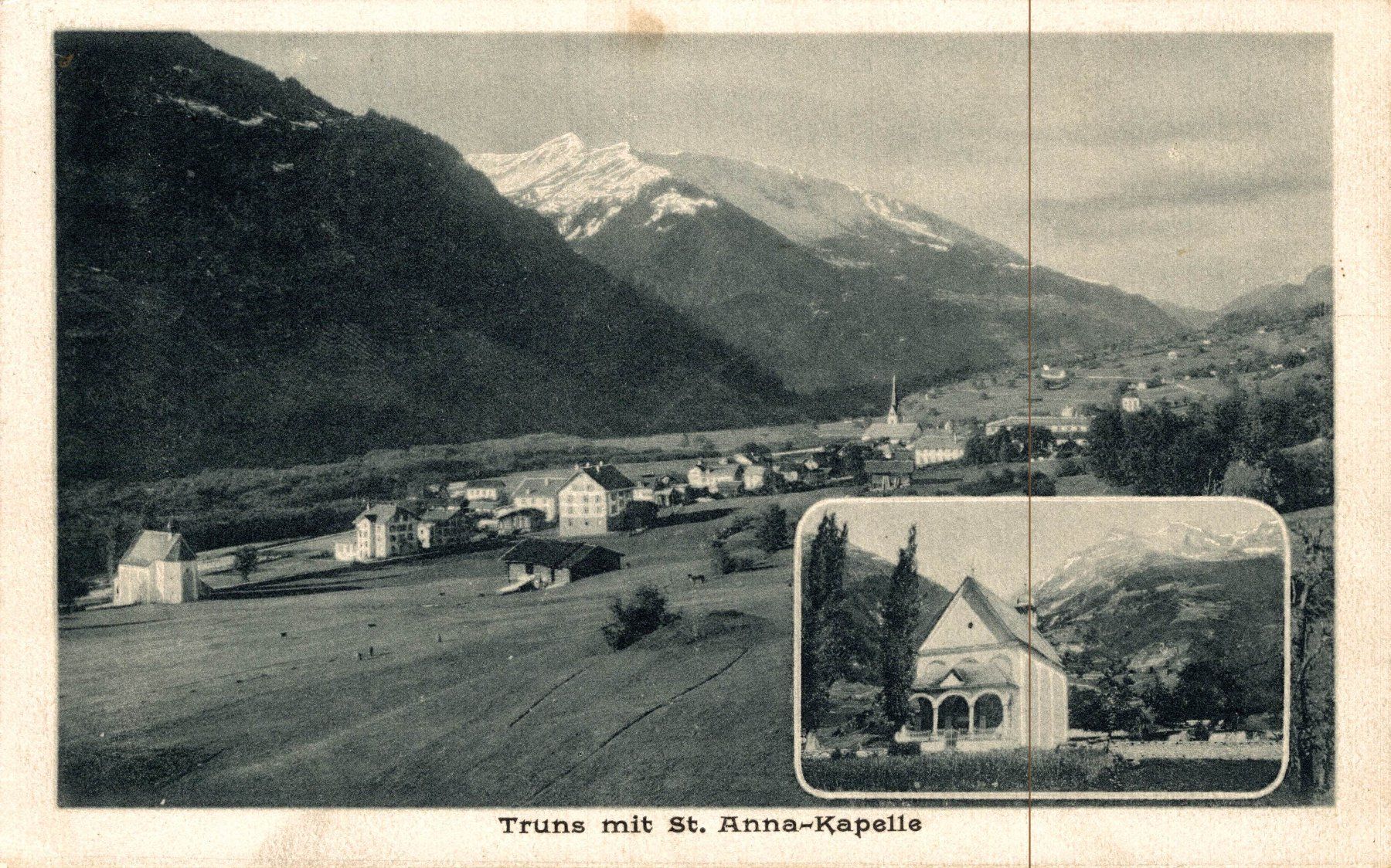 Cartoline postali: Truns mit St. Anna-Kapelle – Usato da Bronschhofen venduto da Astore